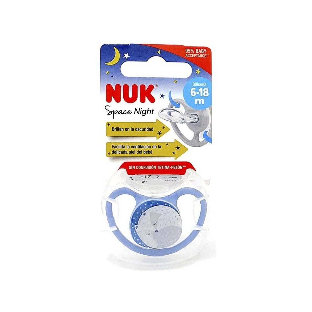 Pack Chupete Space Night 6-1 Silicona 6Ud Surtidas