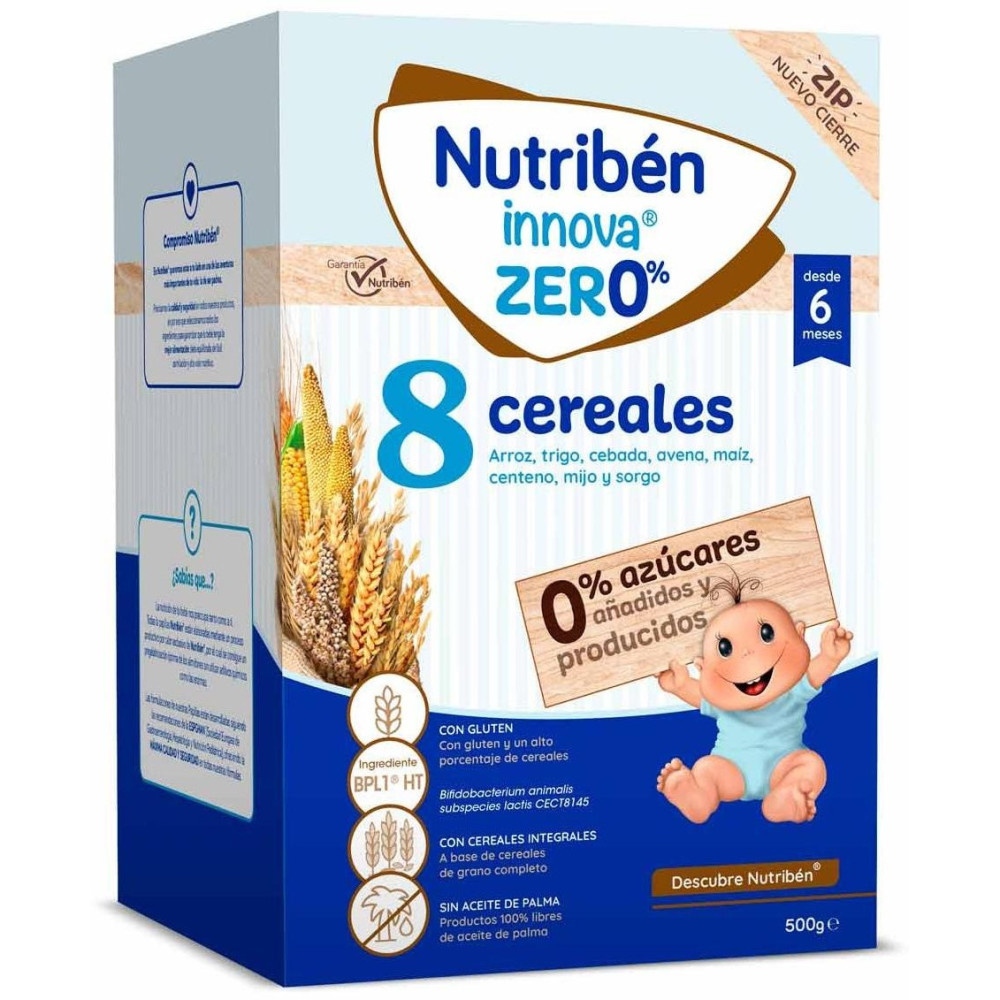 Nutriben Innova Zero% 8 Cereales +6M 500G