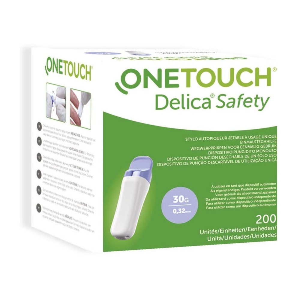 One Touch Delica Safety Lancetas 200U