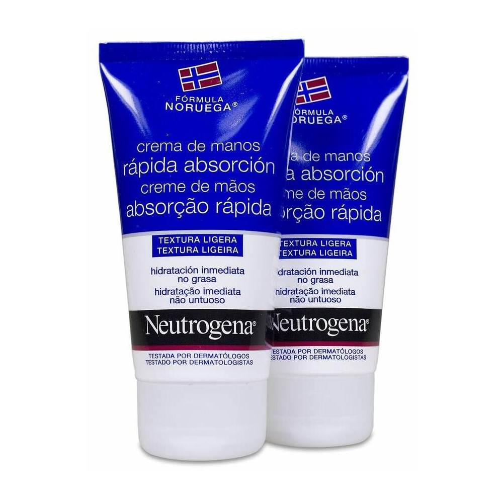 Duplo Neutrogena Crema De Manos Rápida Absorción, 2 Uds