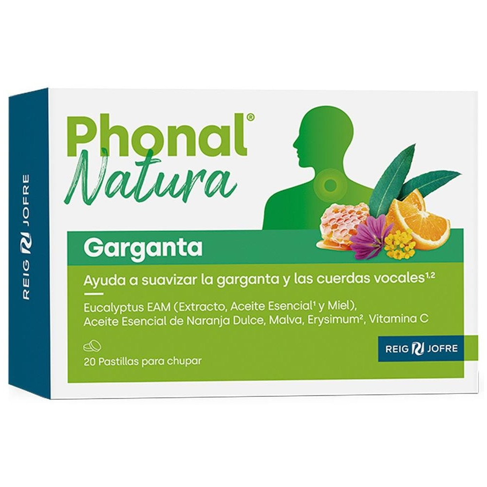 Reig Jofre Phonal Natura Garganta 20 Tabletas