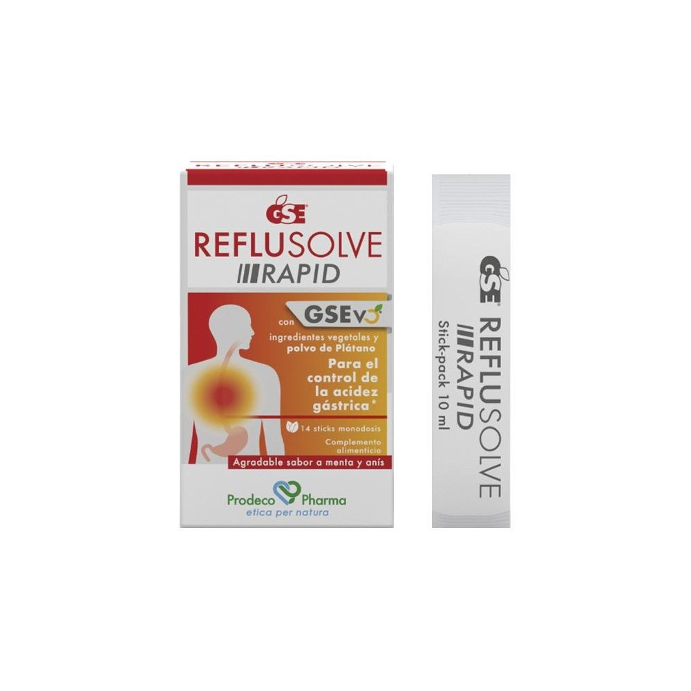 Prodeco Pharma Gse Reflusolve Rapid Suplemento Dietético En Stick.