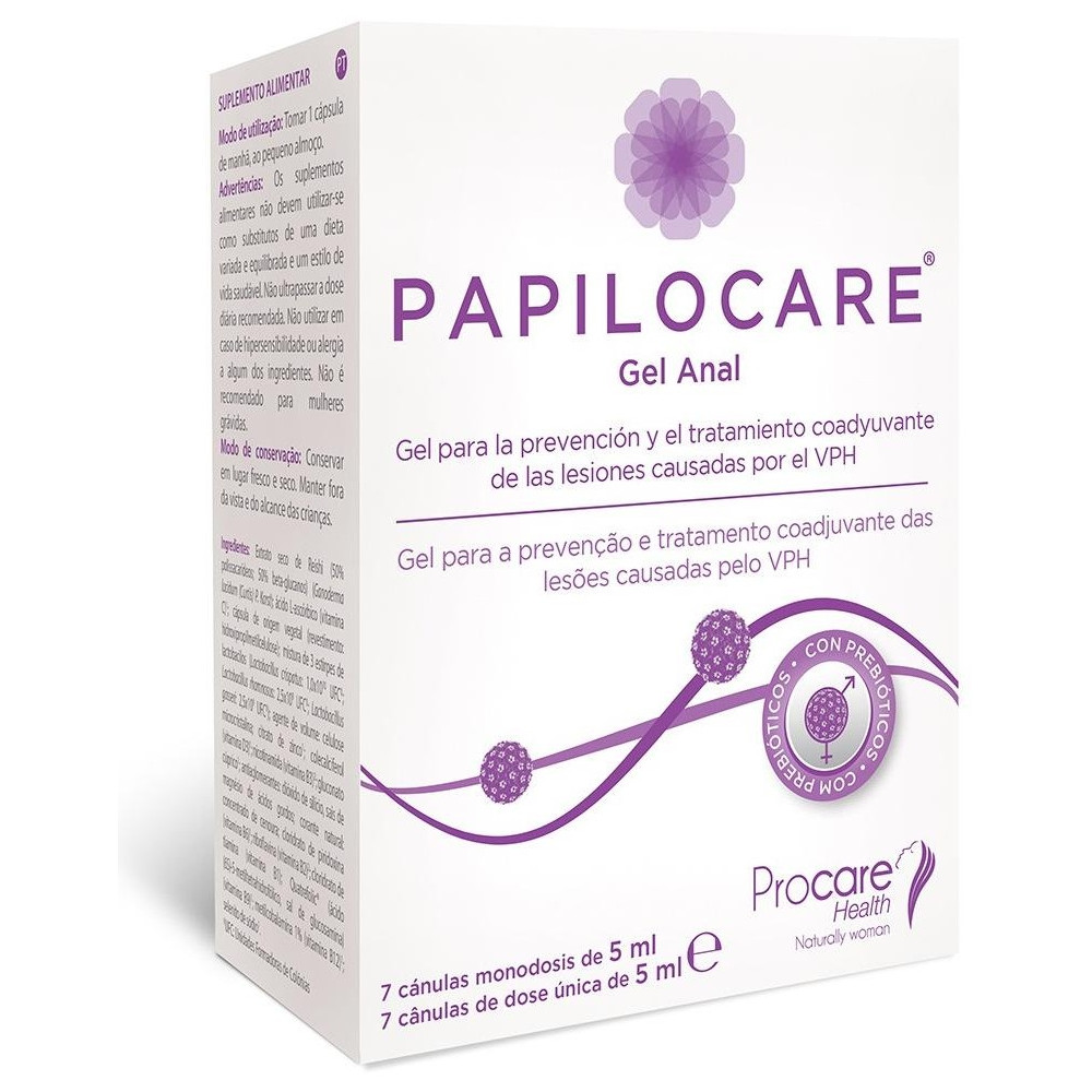 Papilocare Gel Anal 7 Cánulas 5Ml