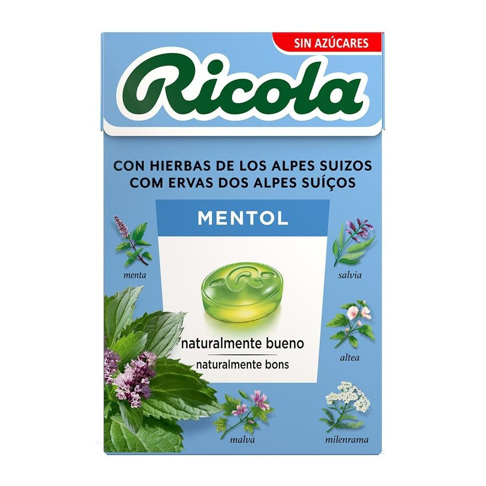 Ricola Caramelos Con Mentol Sin Azúcar 50G