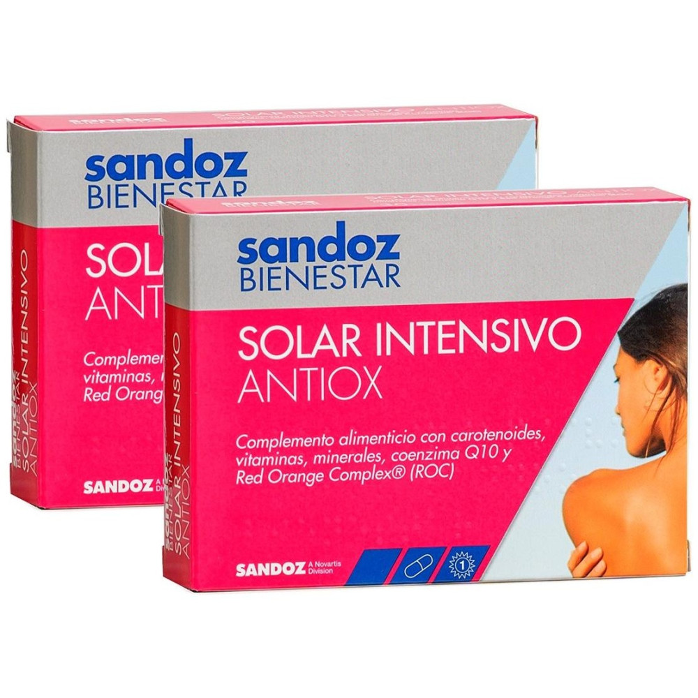 Sandoz Bienestar Pack Dúo Solar Intensivo Antiox 2X30Caps