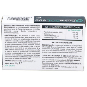 Shedir Dolvedol Para Las Articulaciones 600Mg 20 Unidades