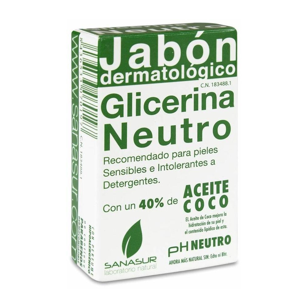 Sanasur Jabón Dermatológico Glicerina Neutro, 100 G