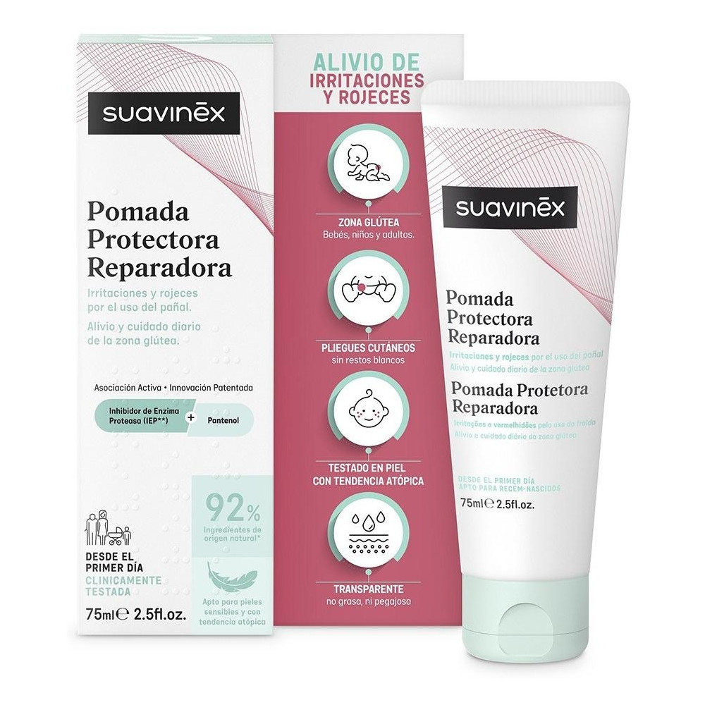 Suavinex Pomada Protectora Calmante Pantenol Para Rozaduras 75Ml