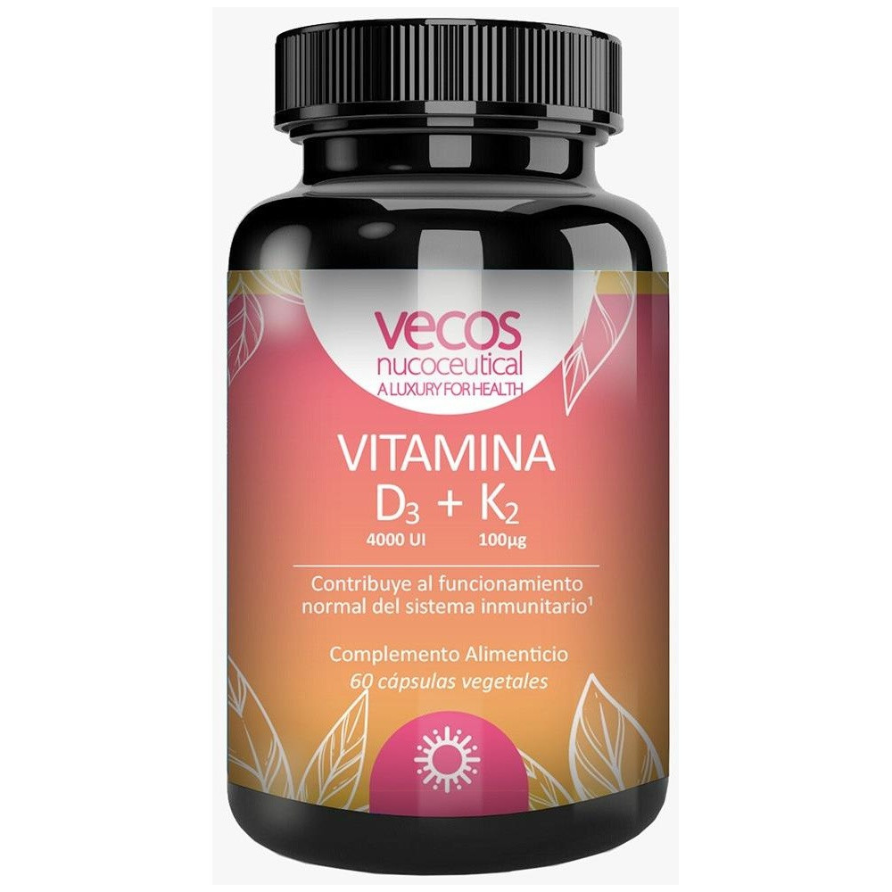 Vecos Nutraceúticals Vitamina D3 + K2 60 Cápsulas