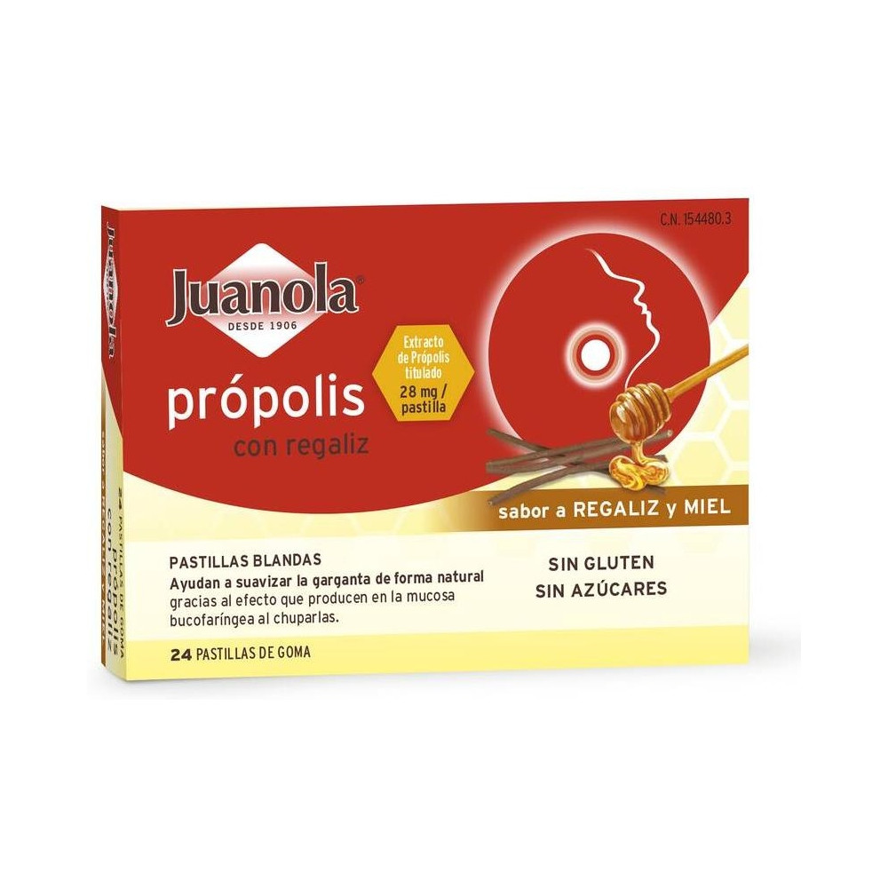 Juanola® Própolis Con Miel Sabor Regaliz 24Uds