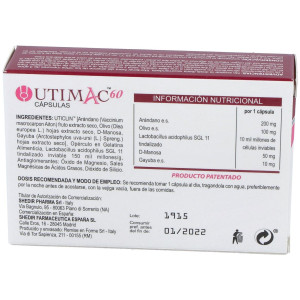 Utimac 60 Salud De Las Vías Urinarias 14U