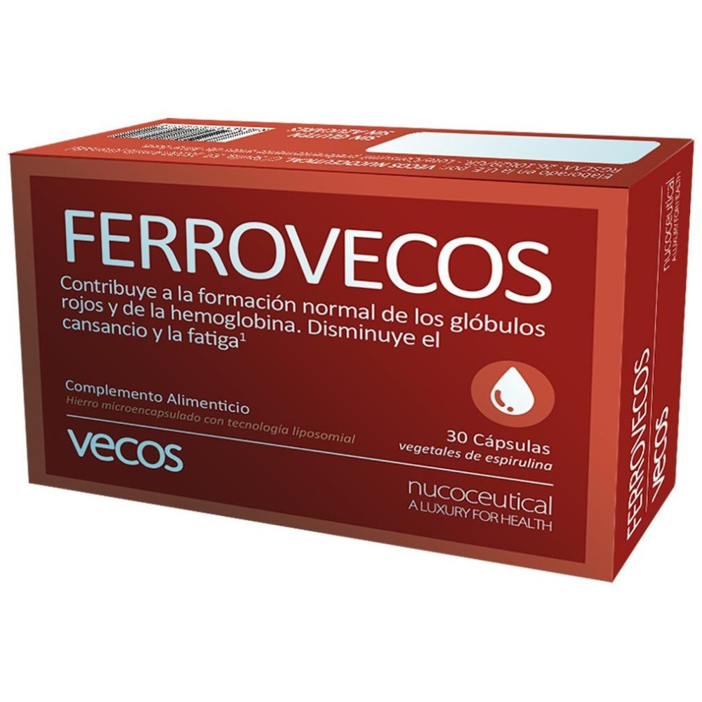 Vecos Nucoceutical Ferrovecos Complemento Alimenticio De Hierro Microencapsulado En Cápsulas