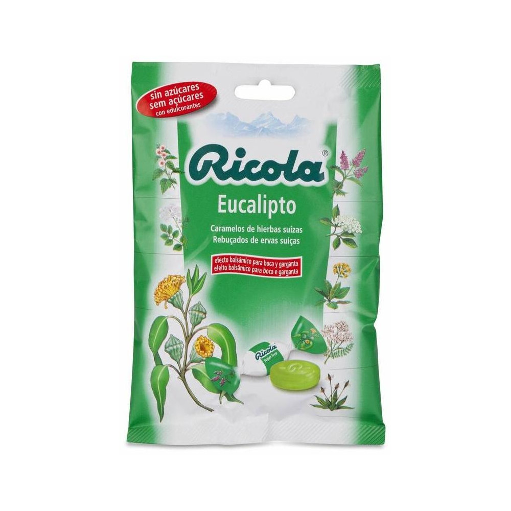 Ricola Caramelos Eucalipto Sin Azúcar, 50 G