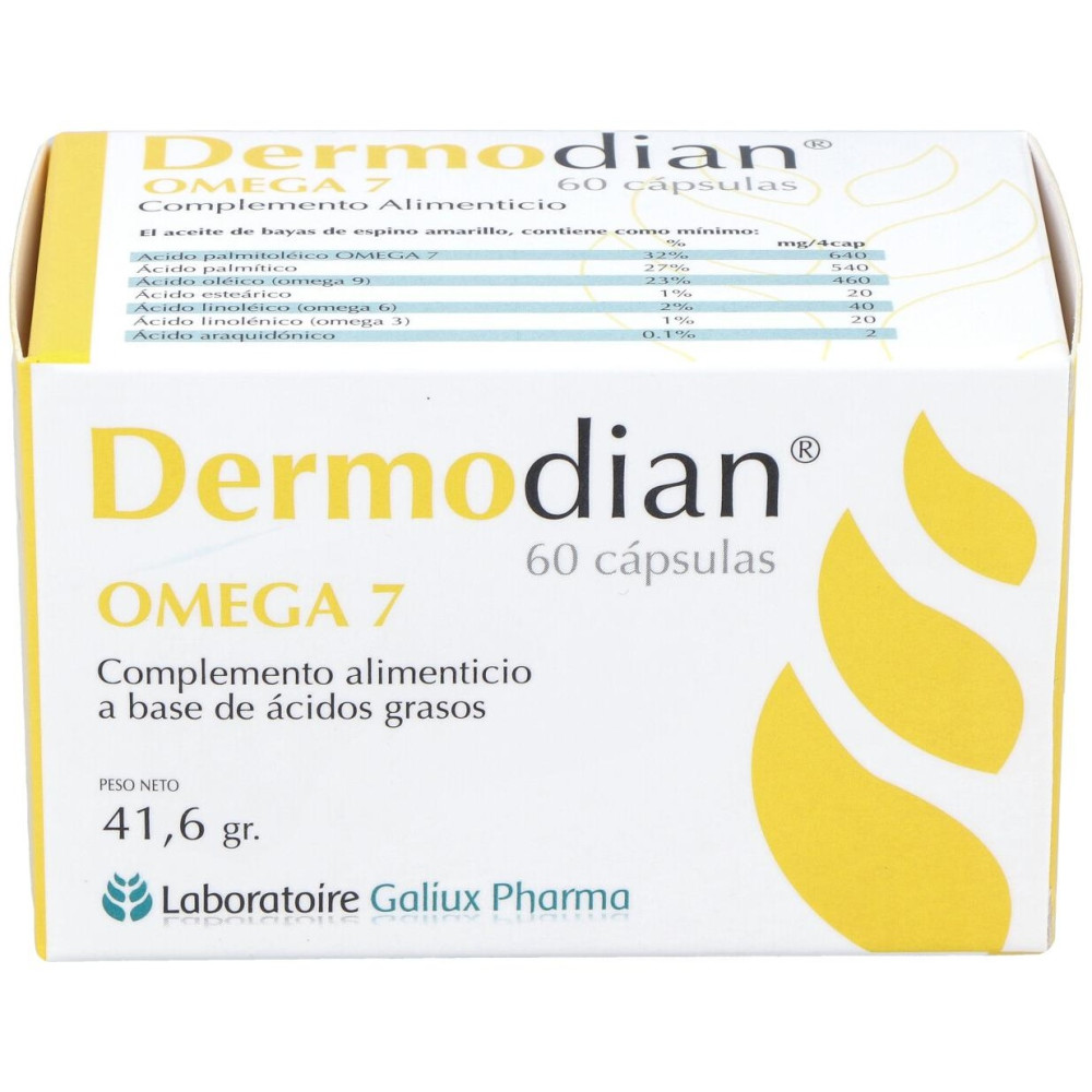 Dermodian Omega 7, 60 Cápsulas