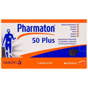 Pharmaton 50 Plus, 60 Cápsulas