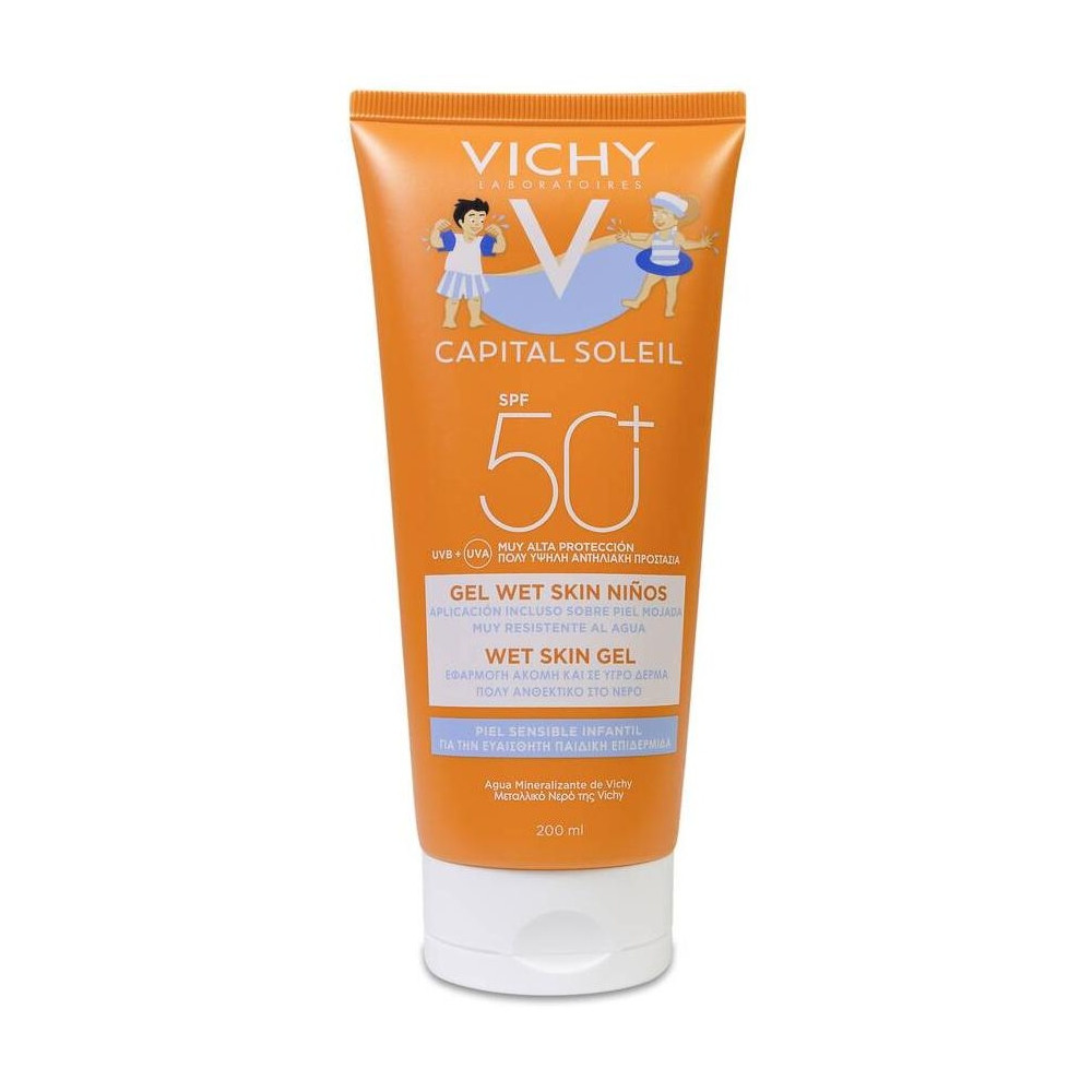 Vichy Capital Soleil Leche-Gel Wet Or Dry Skin Para Niños Spf50+ 200Ml