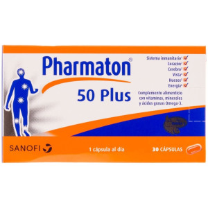 Pharmaton 50 Plus, 30 Cápsulas