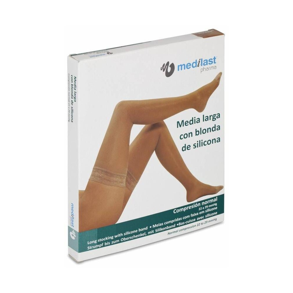 Medialast Media Larga Blonda Beige Talla Grande, 1 Ud