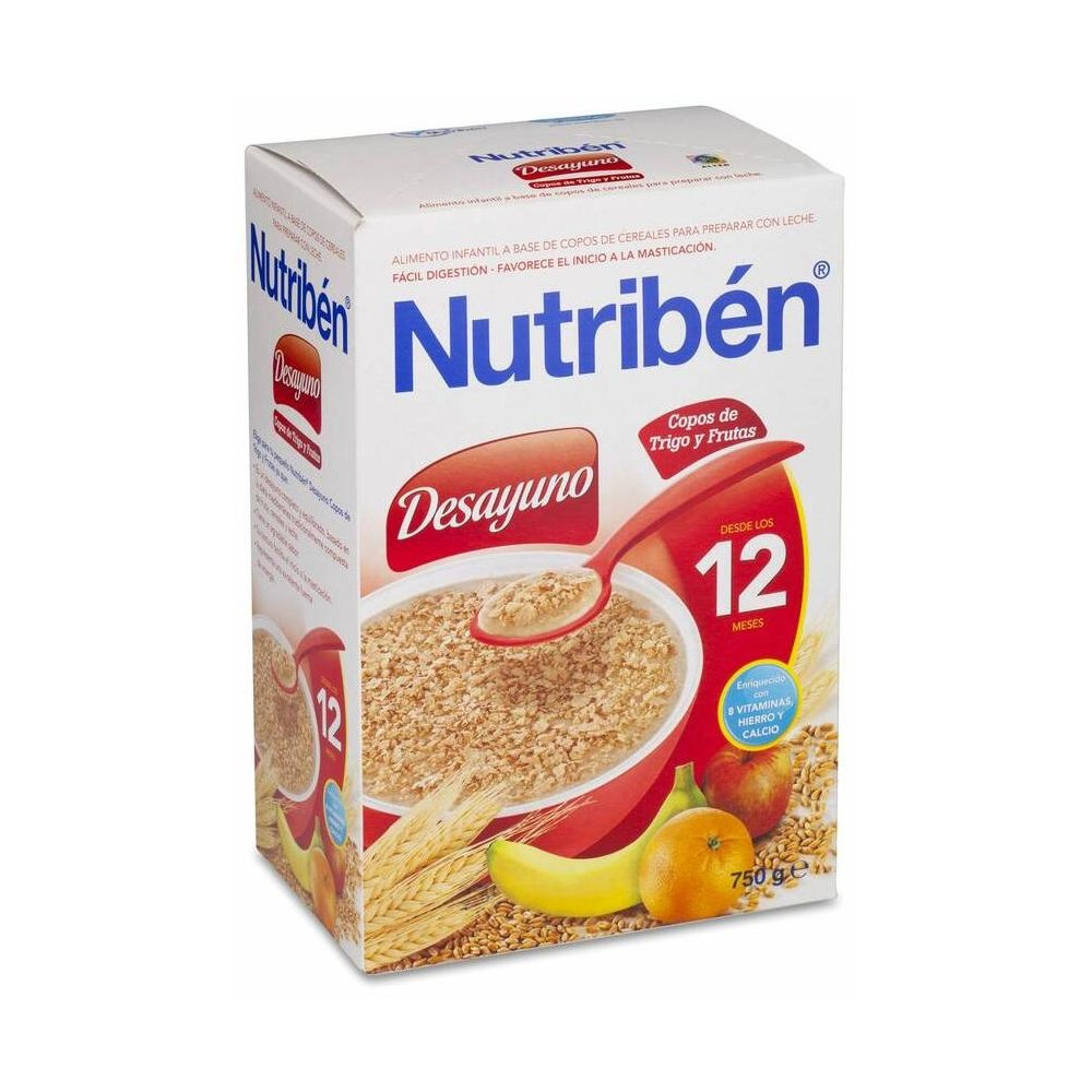 Nutribén Desayuno Copos De Trigo Y Frutas, 750 G
