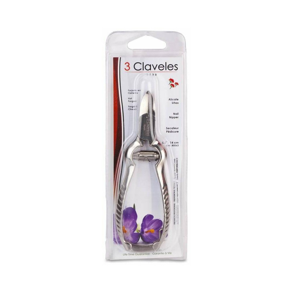 3 Claveles Alicate Uñas Pies R80063, 1 Ud