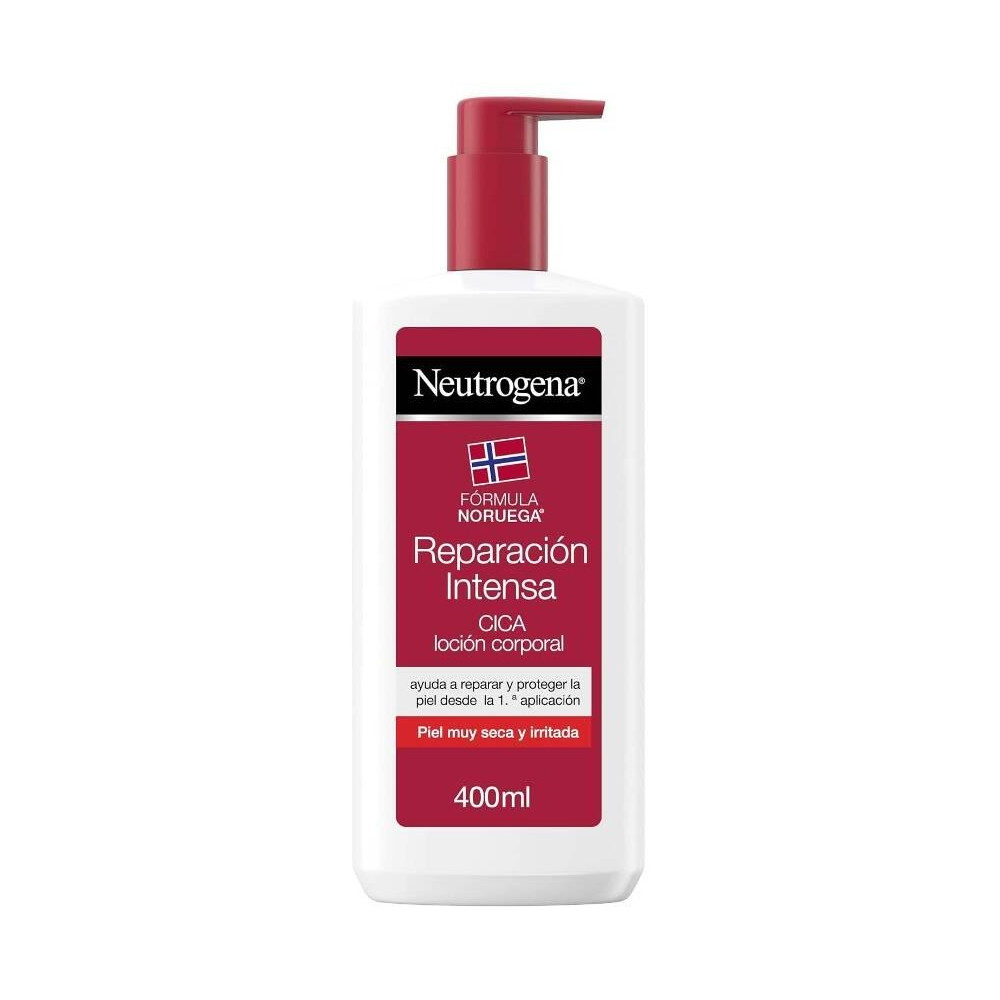 Neutrogena Loción Corporal Cica Reparación Intensa Fórmula Noruega, Piel Seca E Irritada 400 Ml