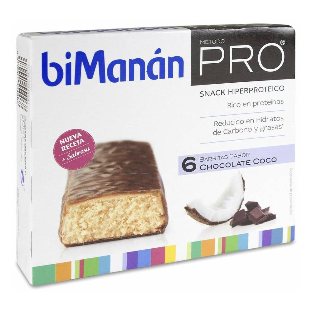 Bmn Pro Barritas Sabor Chocolate Y Coco 6Uds.