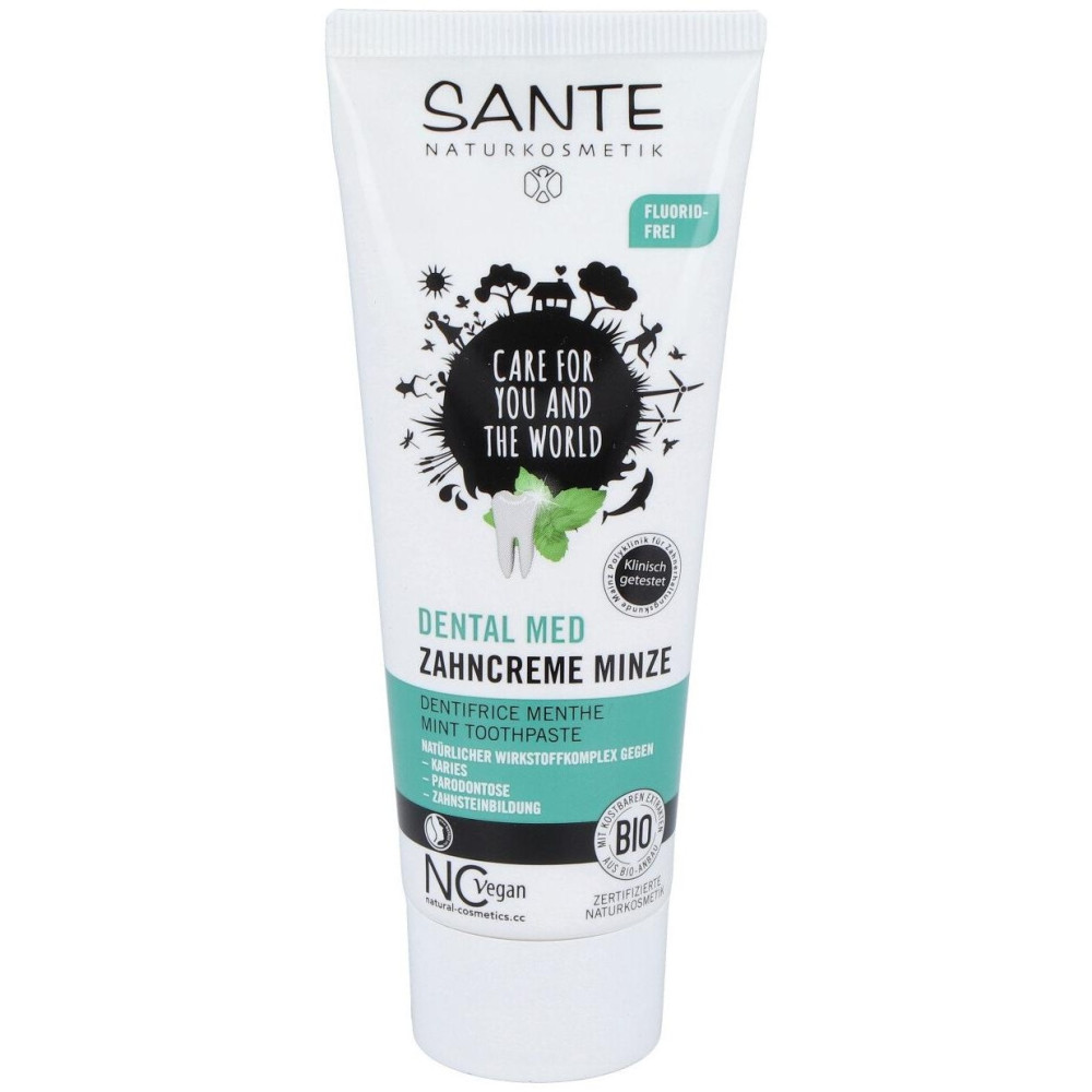 Sante Dentifrico Menta Sin Fluor 75Ml