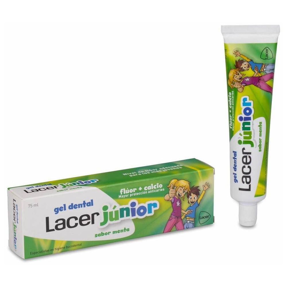 Lacer Junior Gel Dental Sabor Menta, 75 Ml