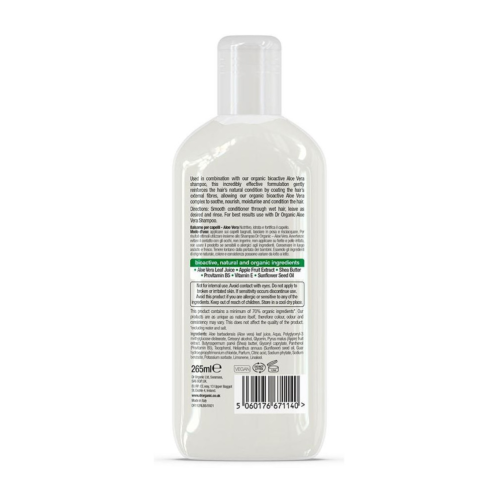 Dr Organic Acondicionador Aloe Vera 265Ml