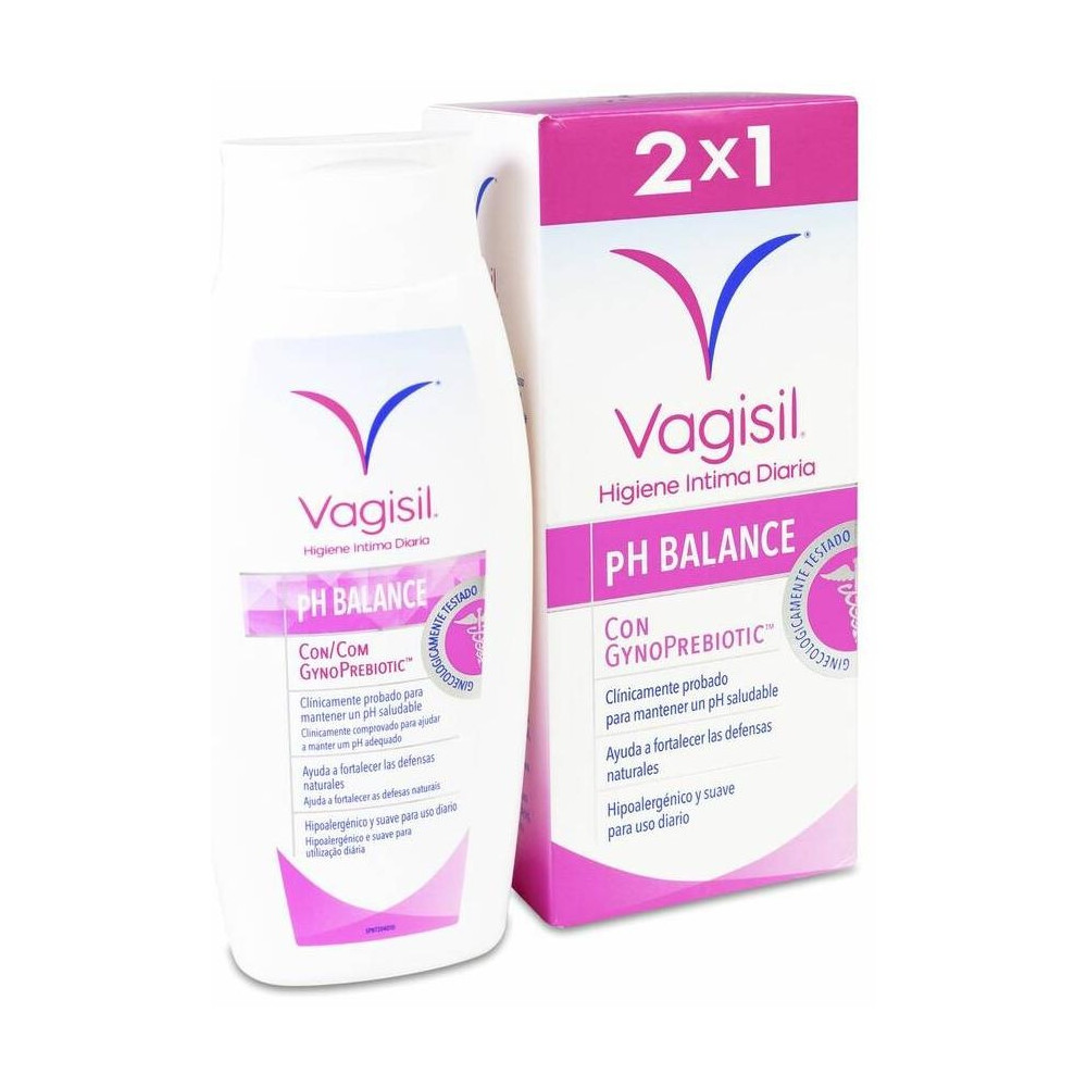 Duplo Vagisil Higiene Íntima Diaria Ph Balance, 2 Uds