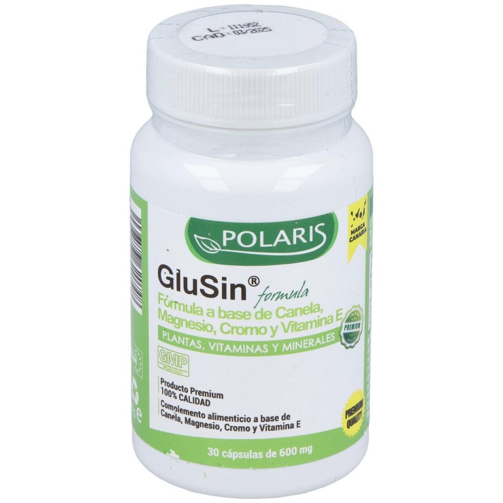 Glusin (Canela + Magnesio) 600Mg. 30Cap.