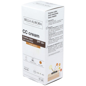 Bella Aurora Cc Cream Crema Color Anti-Manchas Spf50+ Tono Medio 30Ml