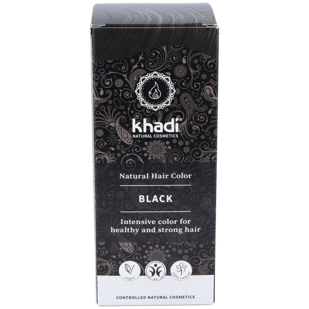 Khadi Tinte Negro Herbal 100% Vegeta 100G