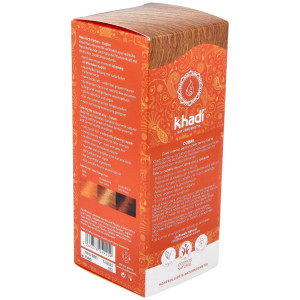Khadi Herbal Color Cobre Brillante Rubio Y Rojizo 100G