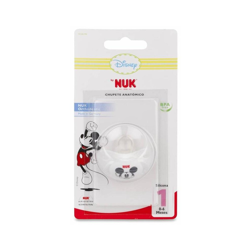 Nuk Trendline Mickey Mouse Chupete Silicona 0-6 M, 1 Ud