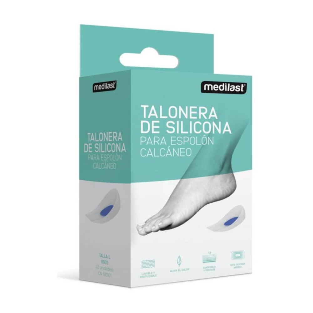 Medilast Talonera De Silicona Para Espolón Calcáneo Talla S, 2 Uds