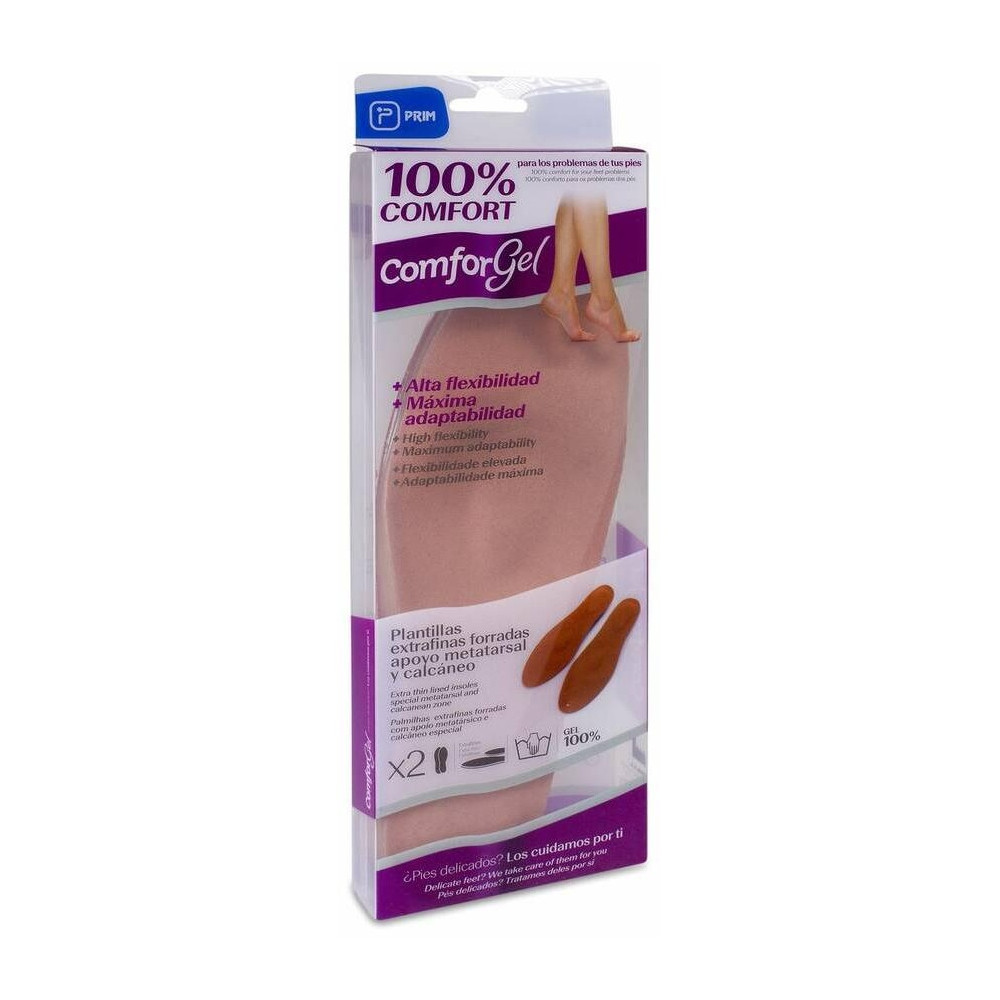 Comforgel Plantillas De Gel Forradas Talla S, 1 Par