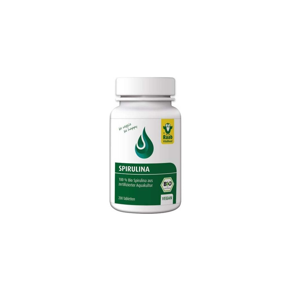 Raab Vitalfood Alga Spirulina Bio 200Comp