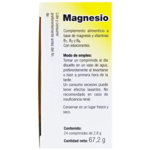 Vallesol Magnesio Y Vitaminas 24Comp Efervescentes
