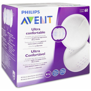 Philips Avent Discos De Lactancia Ultra Confortable, 60 Unidades