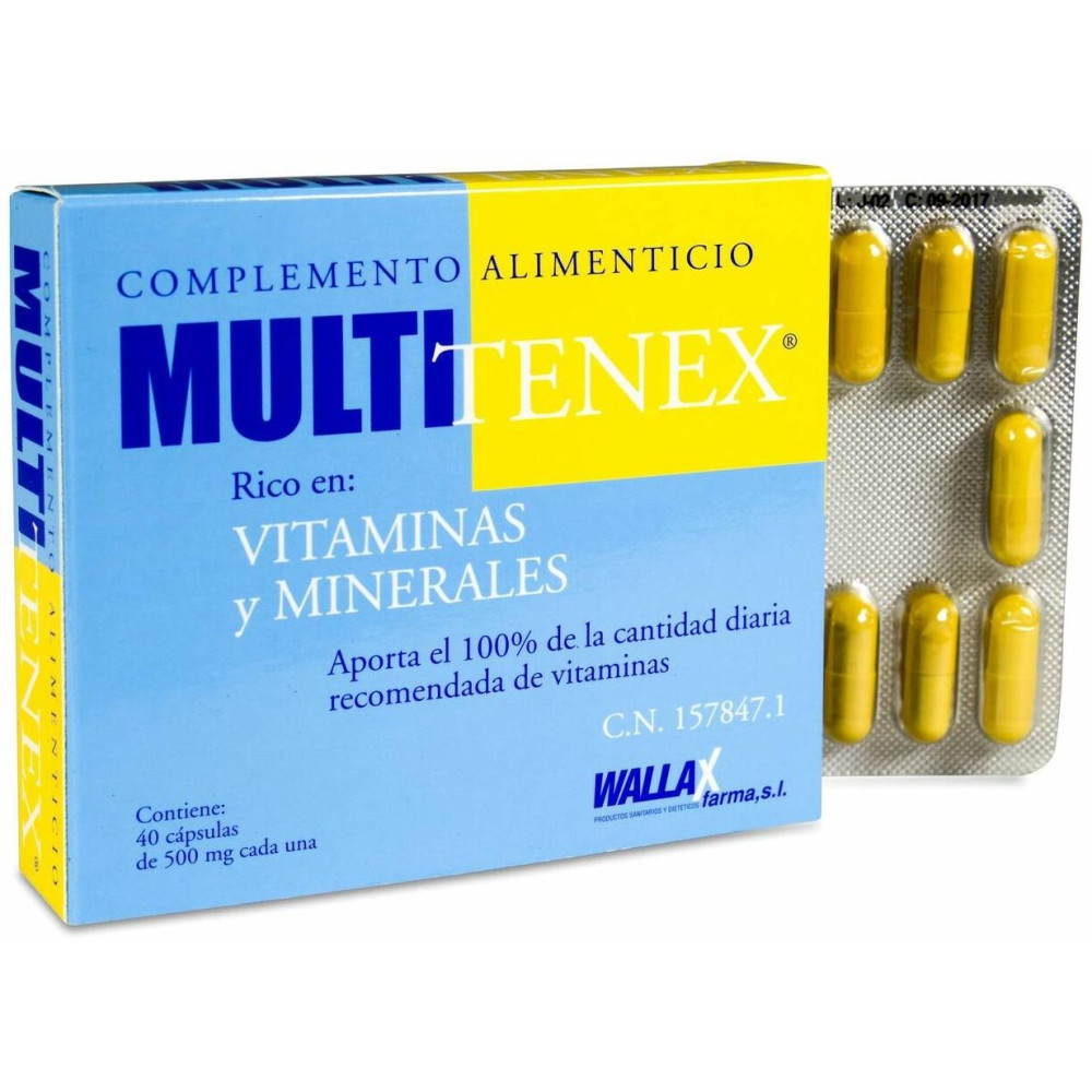 Wallas Multitenex 40 Cápsulas 500Mg