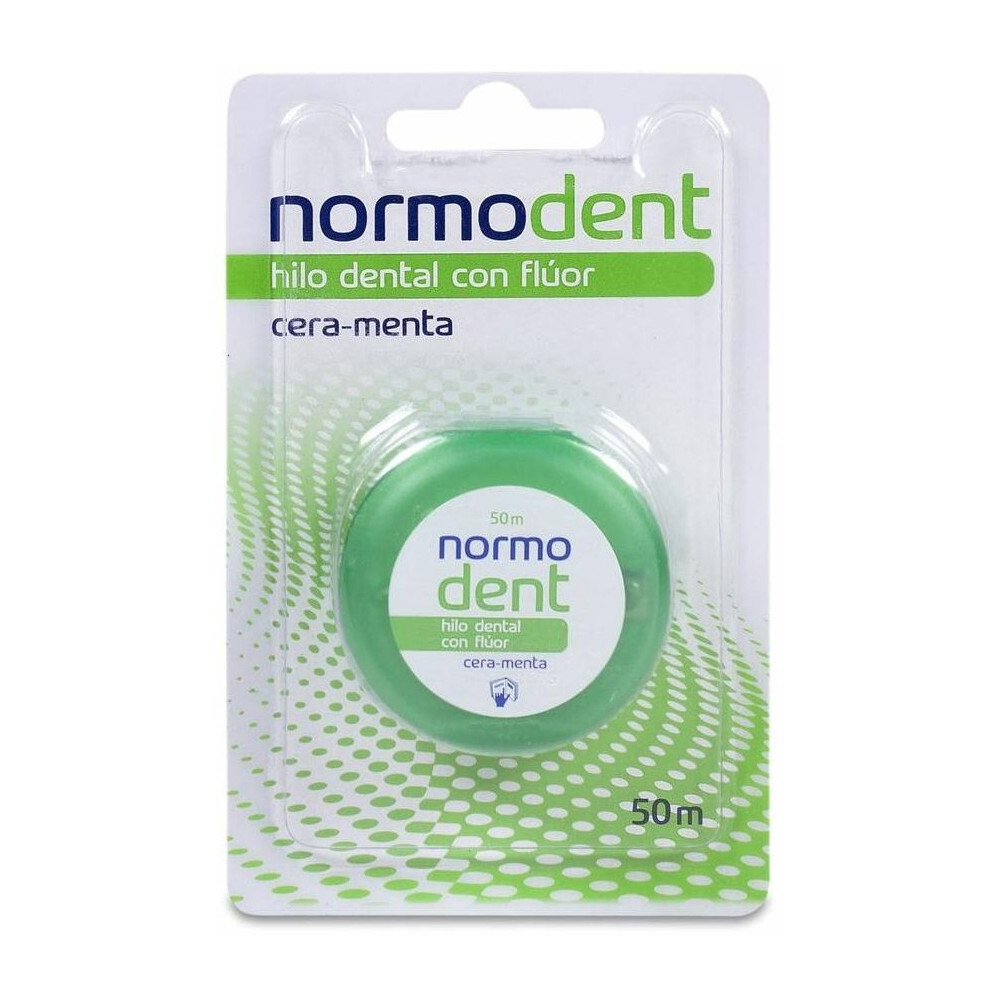Normodent Hilo Dental Con Flúor Sabor Menta 50 M, 1 Ud