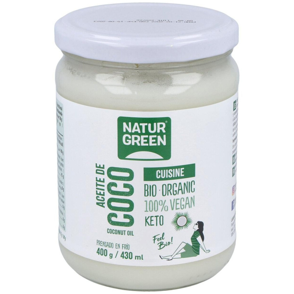 Naturgreen Aceite De Coco Cuisine Bio 430Ml/400G