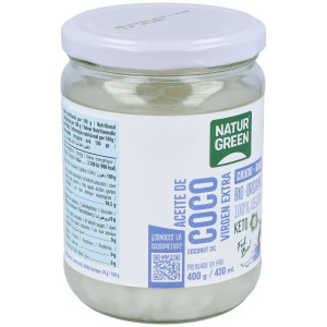 Aceite Virgen De Coco 1ª Presion Frio 400Gr. Bio