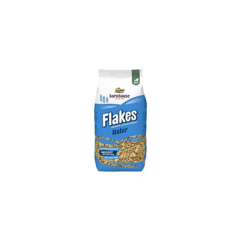Barnhouse Flakes Copo Avena Crujiente Bio Sin Azúcar Vegano 275G
