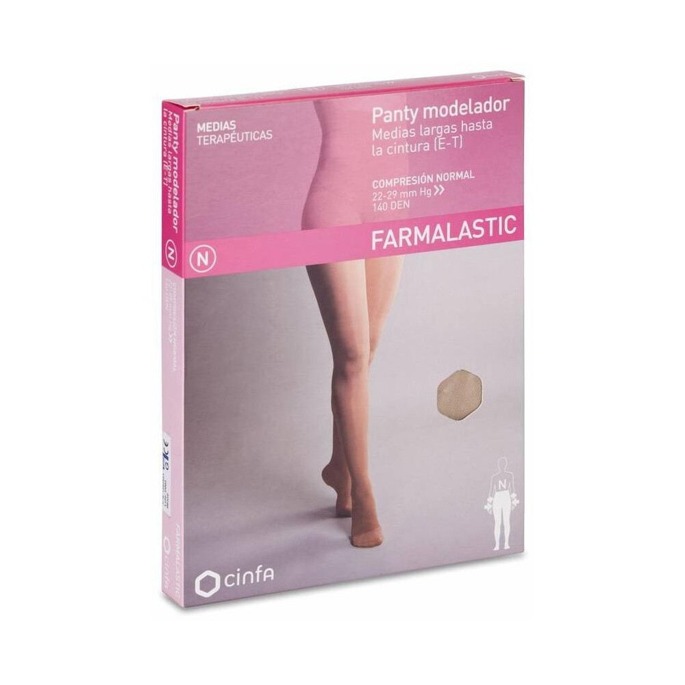 Farmalastic Panty Modelador Beige Compresión Normal Talla Grande, 1 Ud