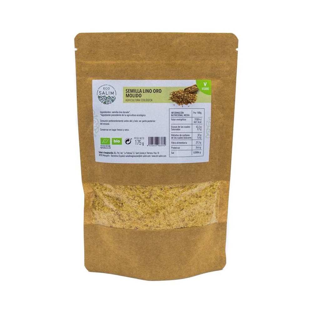 Eco-Salim Bio Vegan Semillas De Lino Oro Molido 175G