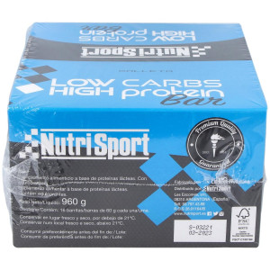 Nutrisport Barritas Low Carbs Chocolate-Galleta 16 Uds
