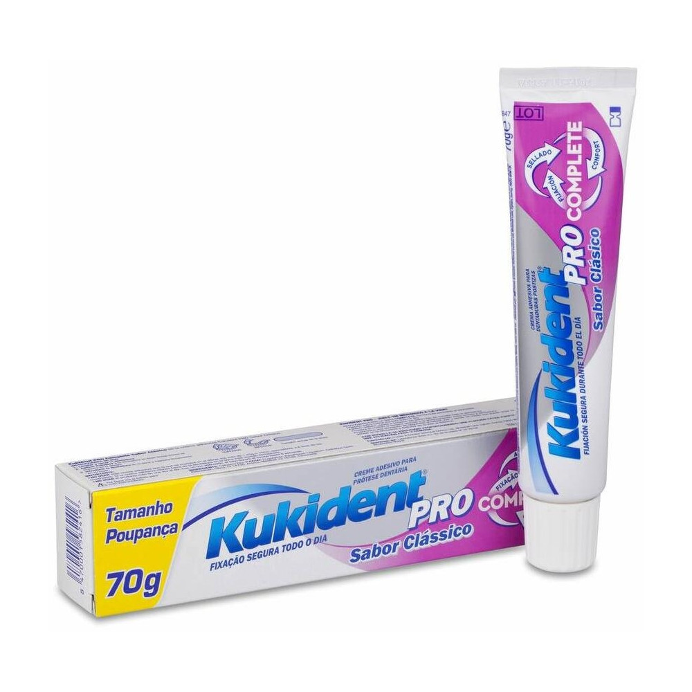 Kukident Pro Complete Crema Adhesiva Prótesis Clásico 70G