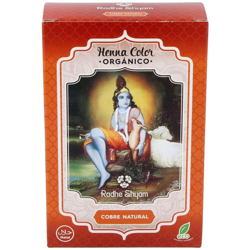 Radhe Shyam Henna Tinte Natur Cobre Polvo 100Gr